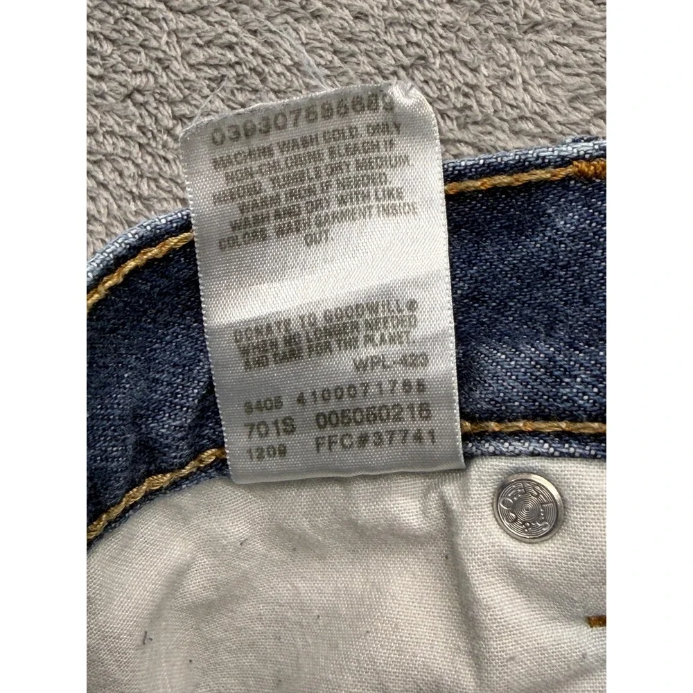 Levis 505 Jeans‎ Mens Measured 37x28 Blue Regular Fit Straight Leg Medium Wash